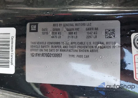 2016 Chevrolet Camaro 2Ss from USA, damaged, VIN 1G1FH1R76G0130957